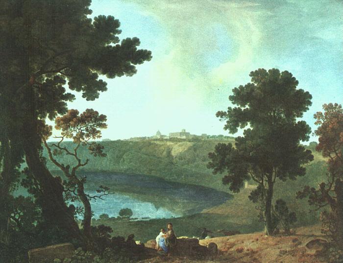 Richard  Wilson Lake Albano and Castel Gandolfo